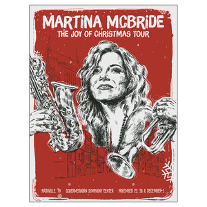 Autographed The Joy Of Christmas Tour Nashville Poster